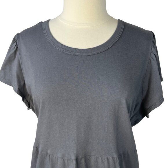 Time and Tru Womens Layered Dress Gray Pull Over Pockets Size XXL - Picture 4 of 8